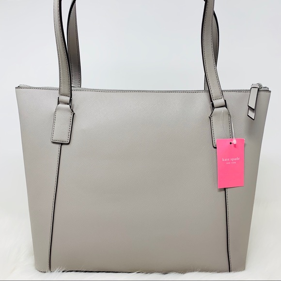 Pocket tote Cameron large bag soft taupe Gray new - Picture 4 of 6
